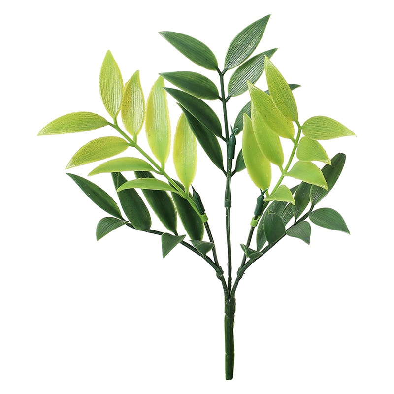 ポピー 造花　パームリーフブッシュ グリーン FG-5358-GR 1本（ご注文単位24本）【直送品】