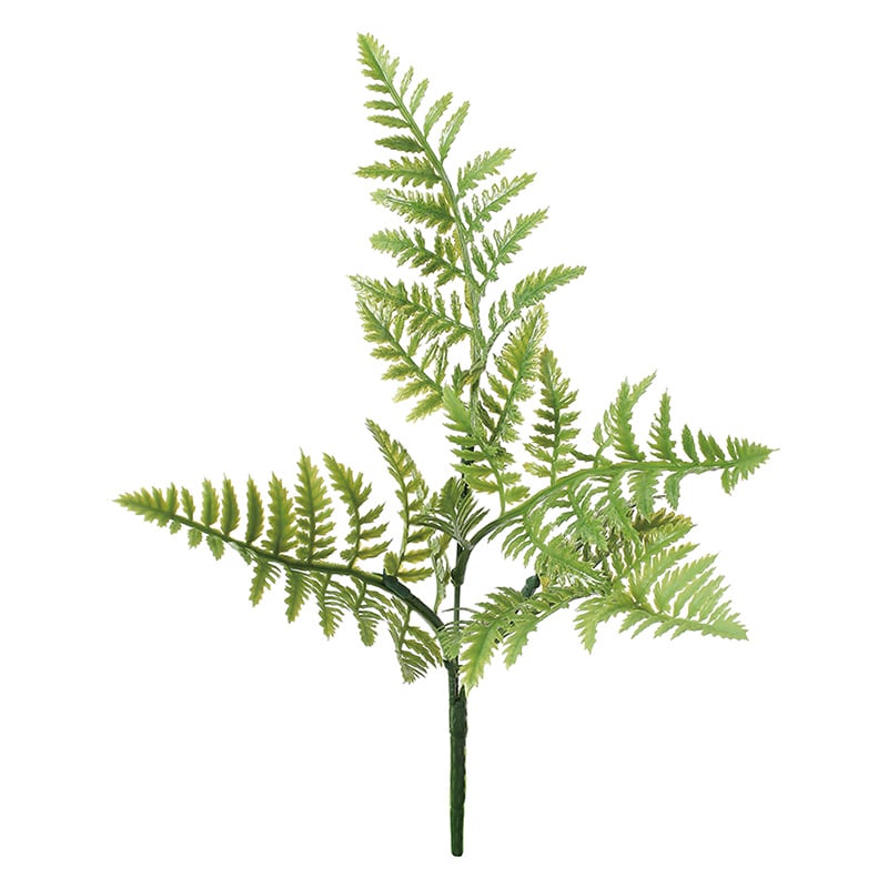 ポピー 造花　ファーンブッシュ グリーン FG-5359-GR 1本（ご注文単位24本）【直送品】