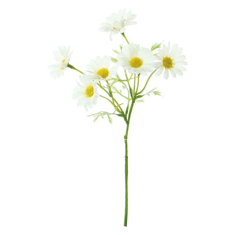 ポピー 造花 デイジー ホワイト FFH-0062-W 1本(ご注文単位24本)【直送品】