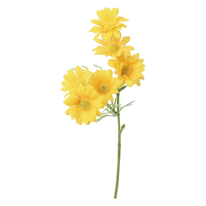 ポピー 造花　デイジー イエロー FFH-0062-Y 1本（ご注文単位24本）【直送品】