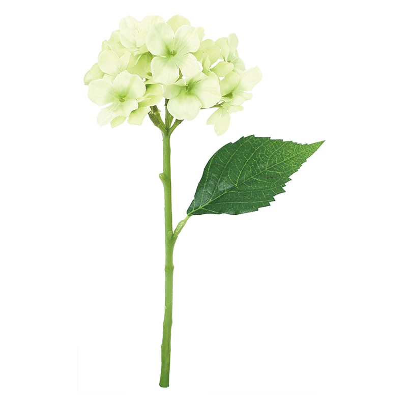ポピー 造花 ハイドレンジア グリーン FFH-0063-GR 1本(ご注文単位24本)【直送品】