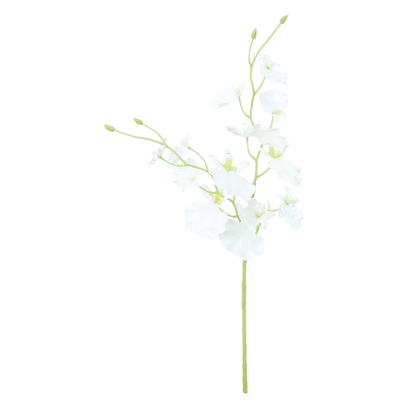 ポピー 造花　オンシジューム ホワイト FFH-0064-W 1本（ご注文単位24本）【直送品】