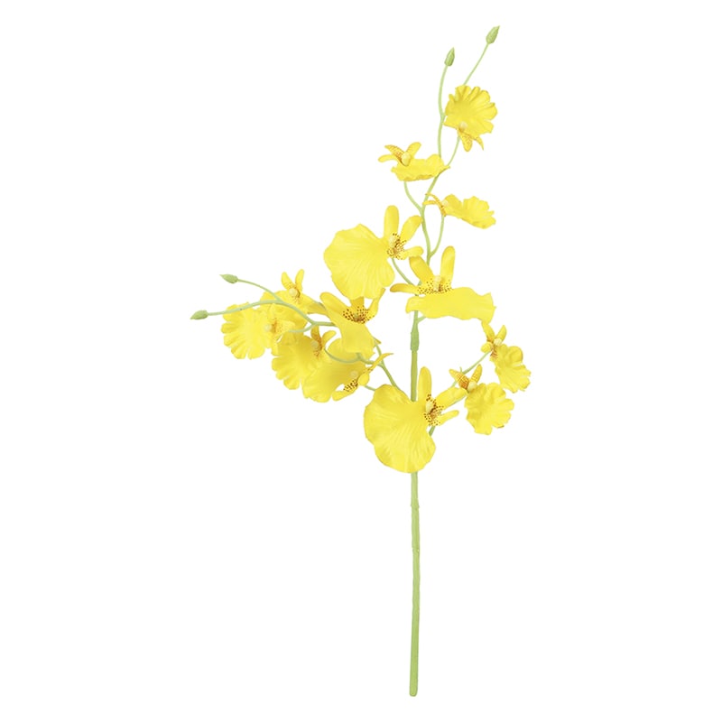 ポピー 造花　オンシジューム イエロー FFH-0064-Y 1本（ご注文単位24本）【直送品】