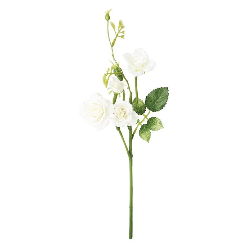 ポピー 造花 スイートローズ ホワイト FFH-0066-W 1本(ご注文単位24本)【直送品】
