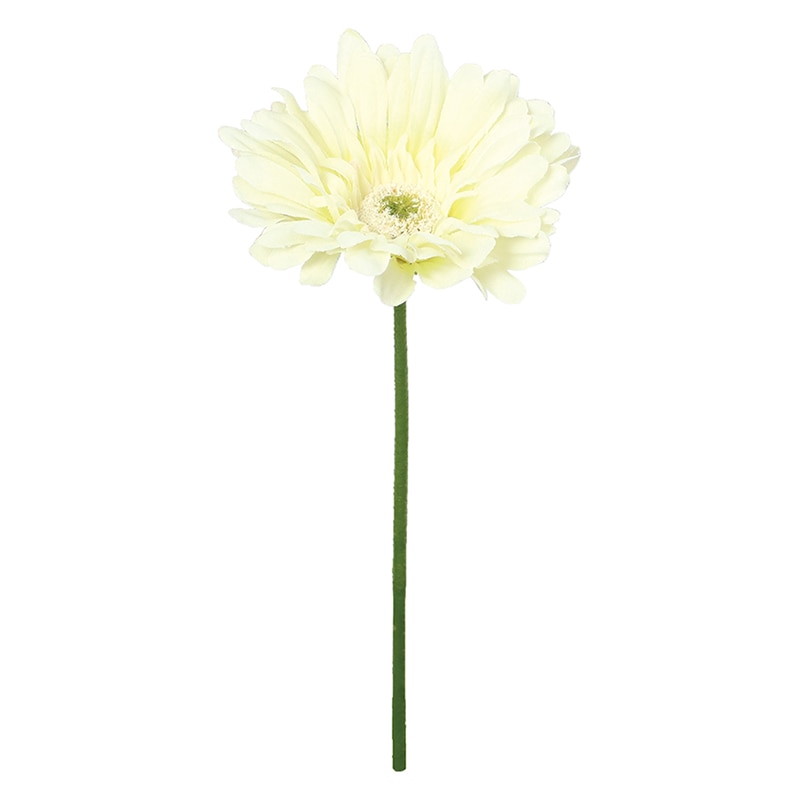 ポピー 造花 ガーベラ ホワイト FFH-0067-W 1本(ご注文単位24本)【直送品】