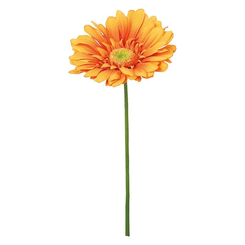 ポピー 造花 ガーベラ オレンジ FFH-0067-OR 1本(ご注文単位24本)【直送品】