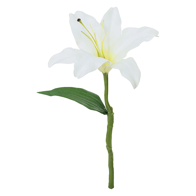 ポピー 造花　カサブランカ ホワイト FFH-0069-W 1本（ご注文単位24本）【直送品】