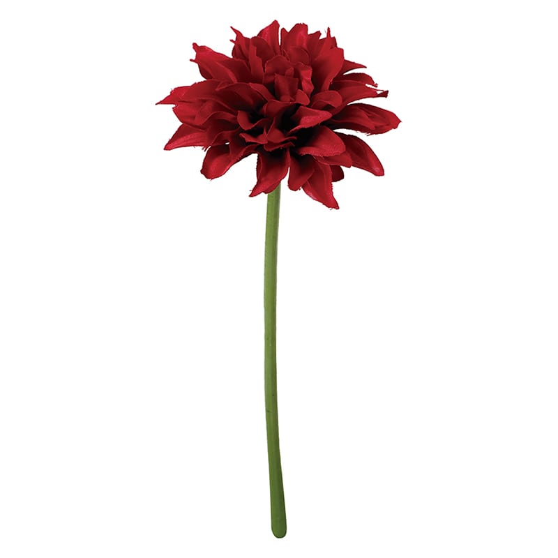 ポピー 造花 サテンシングルダリア レッド FFH-0070-R 1本(ご注文単位24本)【直送品】