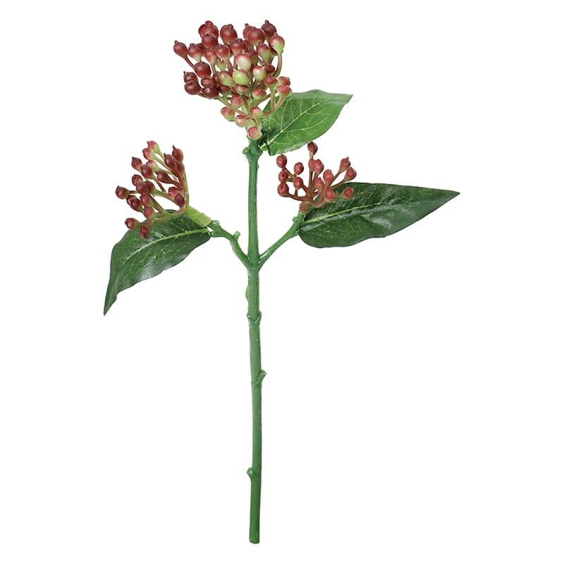 ポピー 造花 ビバーナムティナス モーブ FGH-0021-MAV 1本(ご注文単位24本)【直送品】