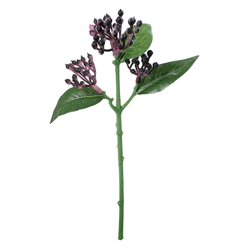 ポピー 造花 ビバーナムティナス ダークパープル FGH-0021-DPU 1本(ご注文単位24本)【直送品】