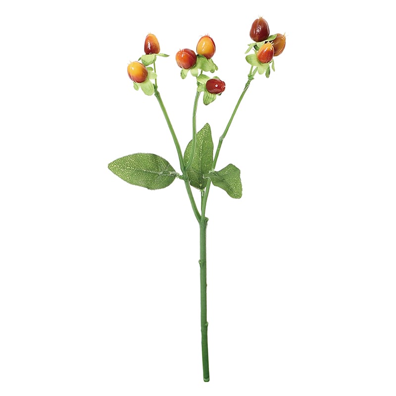 ポピー 造花 ヒペリカム レッド FGH-0022-R 1本(ご注文単位24本)【直送品】