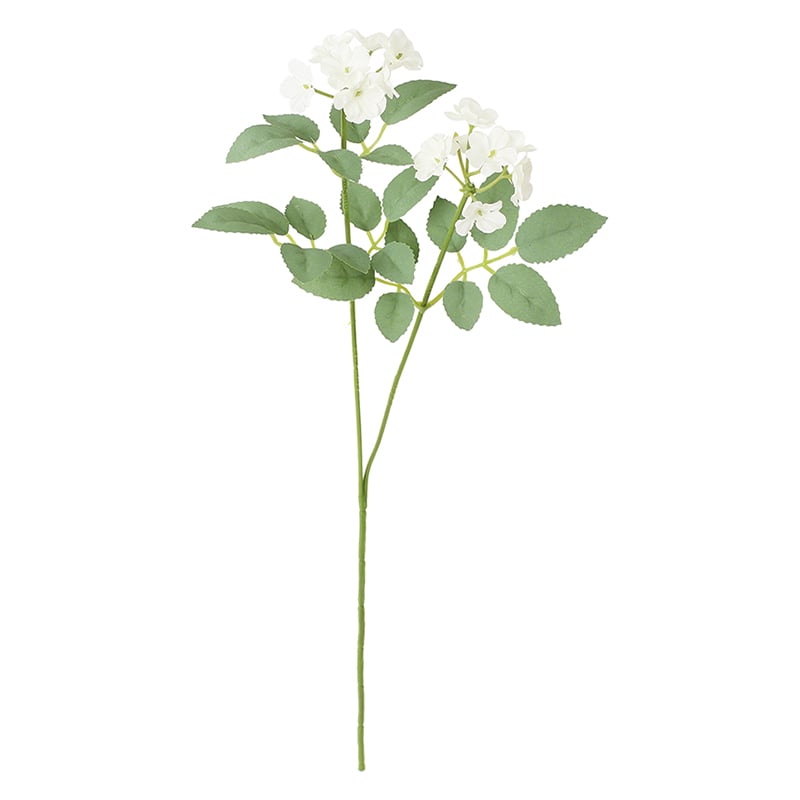 ポピー 造花 シャルマントポンポンローズスプレー ホワイト FF-3104-W 1本(ご注文単位24本)【直送品】