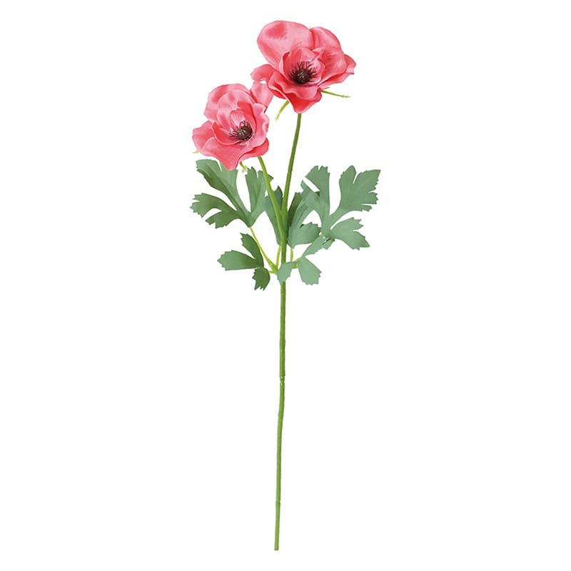 ポピー 造花　シャルマントラナンキュラススプレー ピンク FF-3105-P 1本（ご注文単位24本）【直送品】