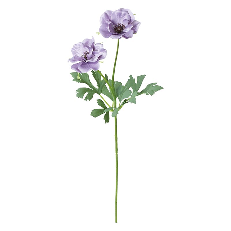 ポピー 造花　シャルマントラナンキュラススプレー ラベンダー FF-3105-LAV 1本（ご注文単位24本）【直送品】