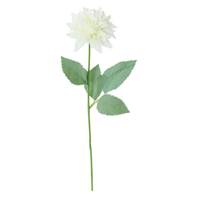 ポピー 造花 シャルマントダリア ホワイト FF-3106-W 1本(ご注文単位24本)【直送品】