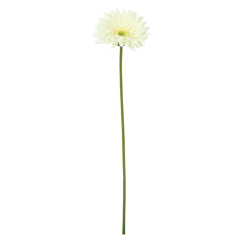 ポピー 造花 シャルマントガーベラ ホワイト FF-3107-W 1本(ご注文単位24本)【直送品】
