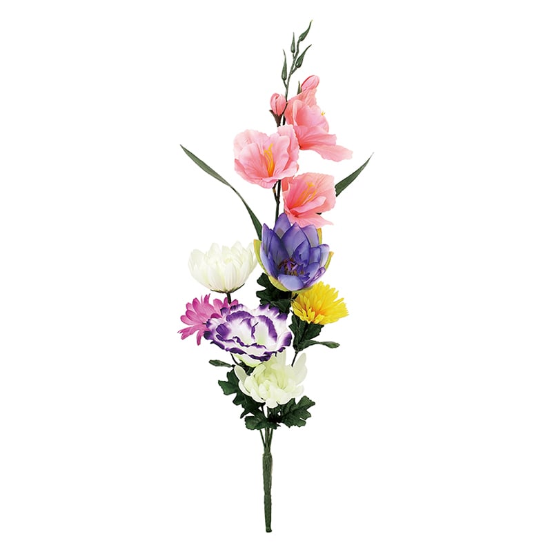 ポピー 造花　仏花ブッシュ　グラジオラス L FP-1093-MIX 1本（ご注文単位12本）【直送品】