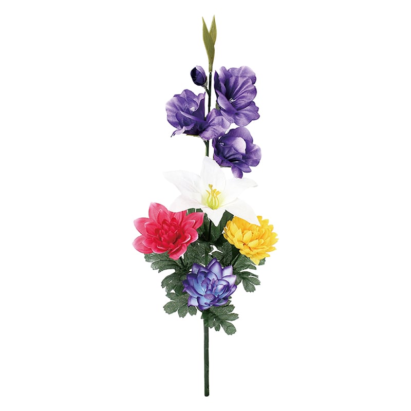 ポピー 造花　仏花ブッシュ　グラジオラス S FP-1102-MIX 1本（ご注文単位24本）【直送品】