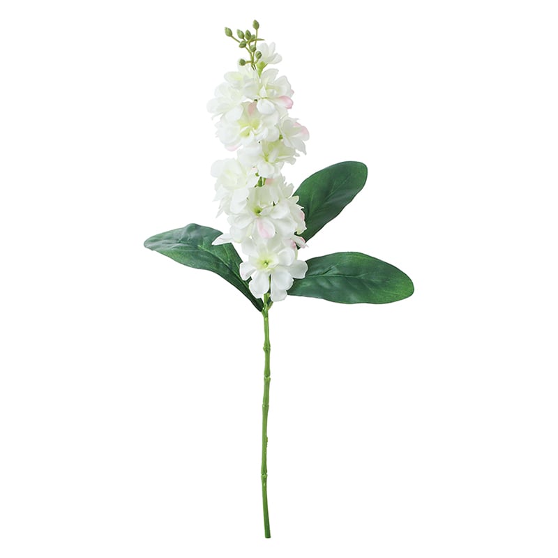 ポピー 造花　ストック ホワイト FA-7551-W 1本（ご注文単位12本）【直送品】