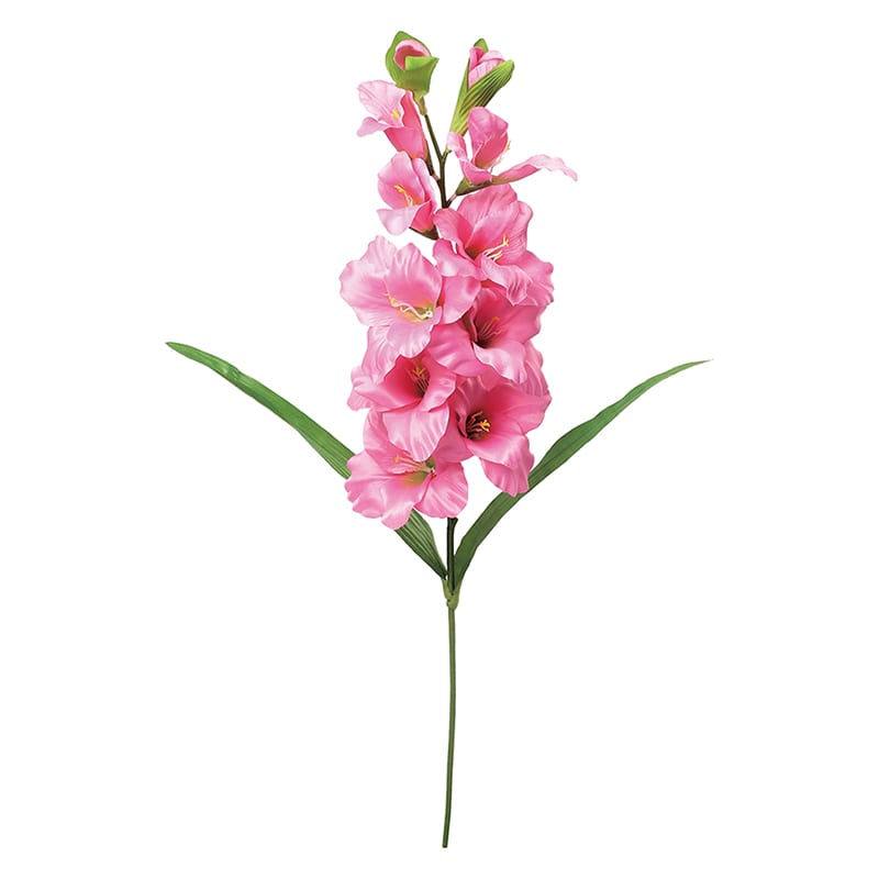 ポピー 造花　サテングジオラス ピンク FA-7557-P 1本（ご注文単位12本）【直送品】