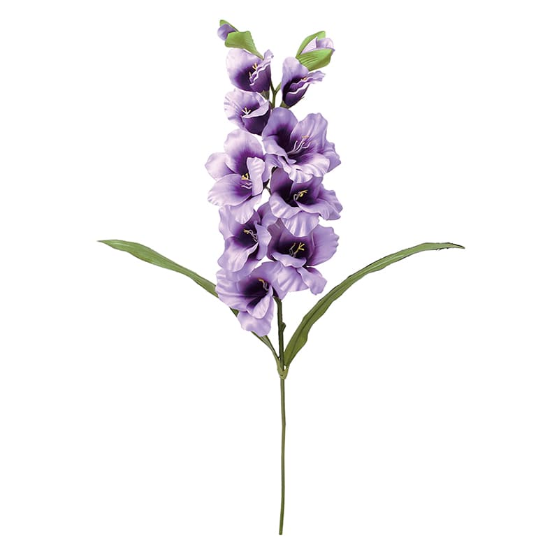 ポピー 造花　サテングジオラス パープル FA-7557-PU 1本（ご注文単位12本）【直送品】