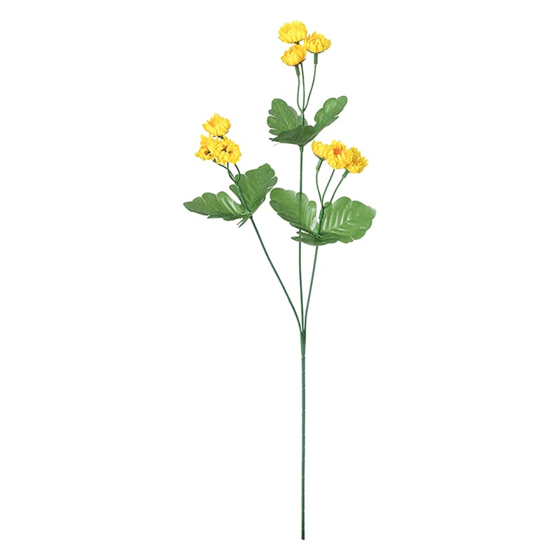 ポピー 造花　ミニマムスプレー イエロー FF-3110-Y 1本（ご注文単位24本）【直送品】