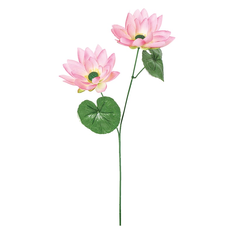ポピー 造花　ロータス×2 ピンク FF-3118-P 1本（ご注文単位24本）【直送品】