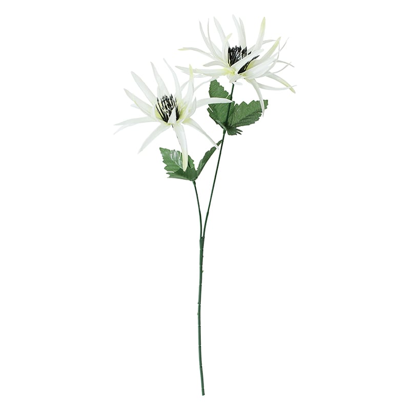 ポピー 造花 シャーリーマム ホワイト FFK-0003-W 1本(ご注文単位24本)【直送品】