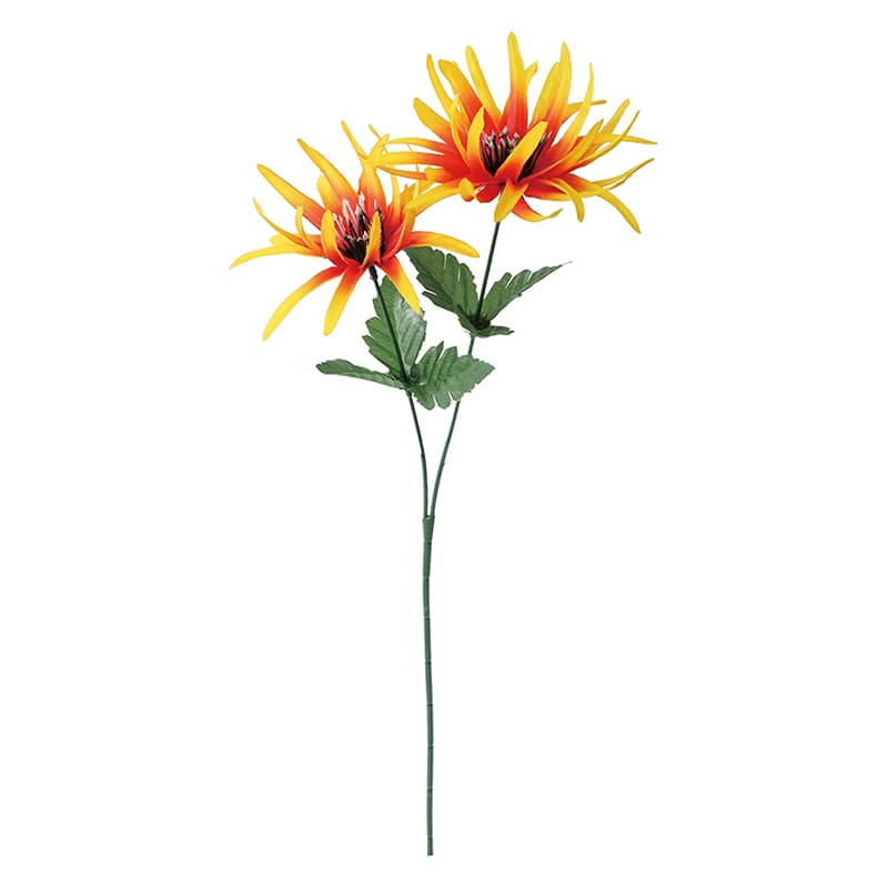 ポピー 造花　シャーリーマム オレンジ FFK-0003-OR 1本（ご注文単位24本）【直送品】