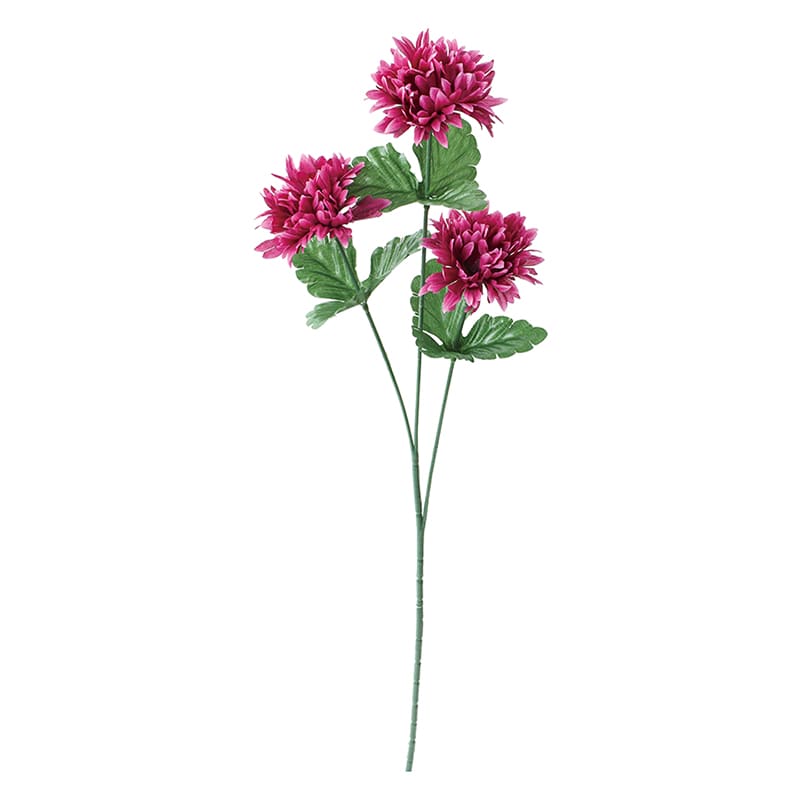 ポピー 造花　マムスプレー ラベンダー FFK-0005-LAV 1本（ご注文単位24本）【直送品】