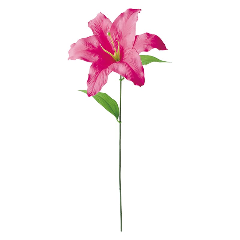 ポピー 造花　シングルカサブランカ ビューティー FFK-0008-BTY 1本（ご注文単位24本）【直送品】