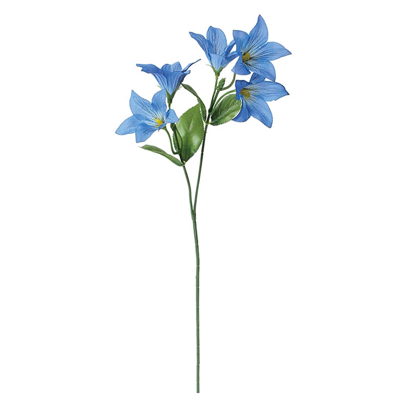 ポピー 造花　キキョウスプレー ブルー FSK-0001-BLU 1本（ご注文単位24本）【直送品】