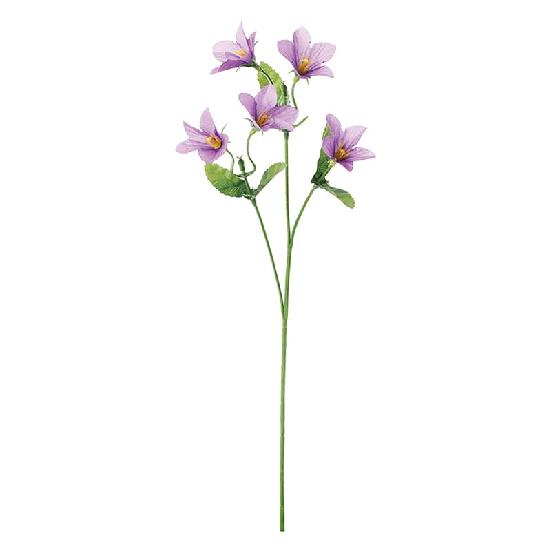 ポピー 造花　ミニキキョウスプレー ラベンダー FS-8398-LAV 1本（ご注文単位24本）【直送品】