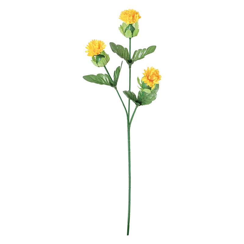 ポピー 造花　ベニバナ イエロー FS-8399-Y 1本（ご注文単位24本）【直送品】