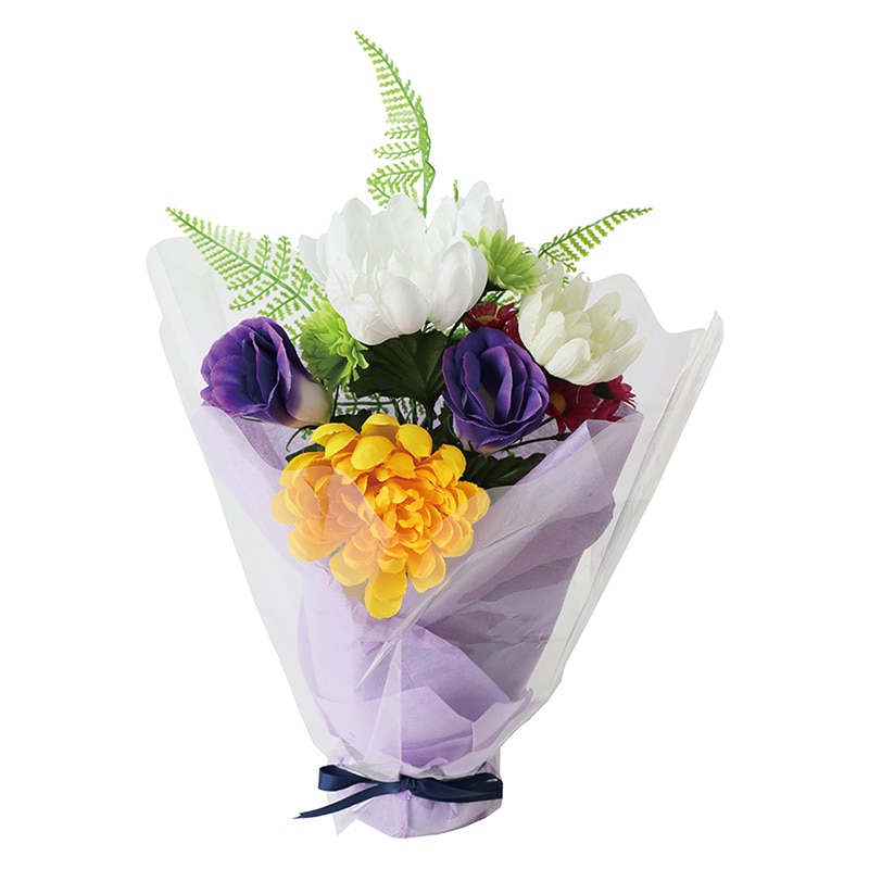 ポピー 造花　マムトルコキキョウポット M FP-1122-MIX 1個（ご注文単位6個）【直送品】