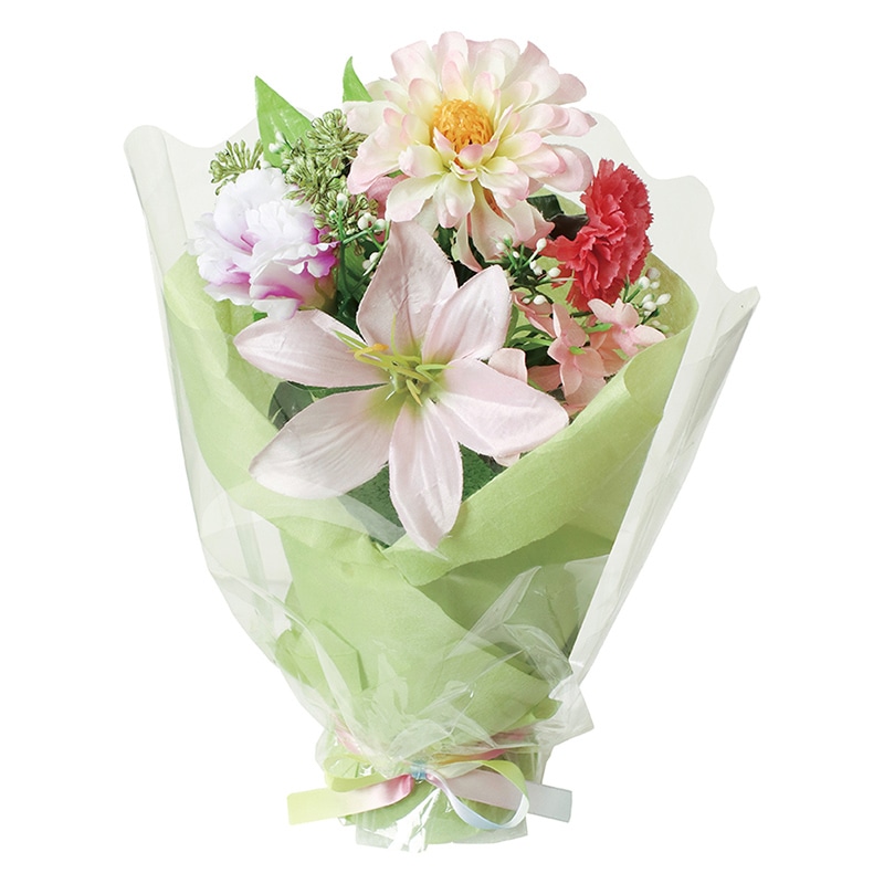 ポピー 造花　ダリアリリーポット M FP-1123-MIX 1個（ご注文単位6個）【直送品】