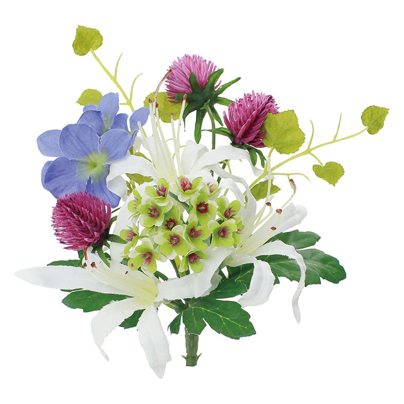 ポピー 造花　仏壇　ネリネ M FP-1130-MIX 1本（ご注文単位6本）【直送品】