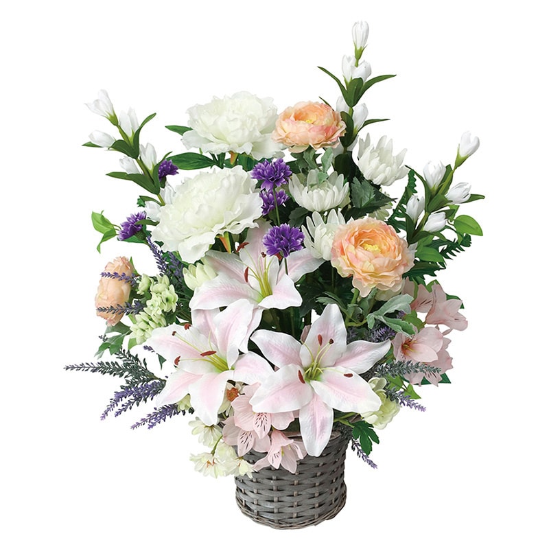 ポピー 造花　仏花アレンジ　ピオニー  FPT-120 1個（ご注文単位1個）【直送品】