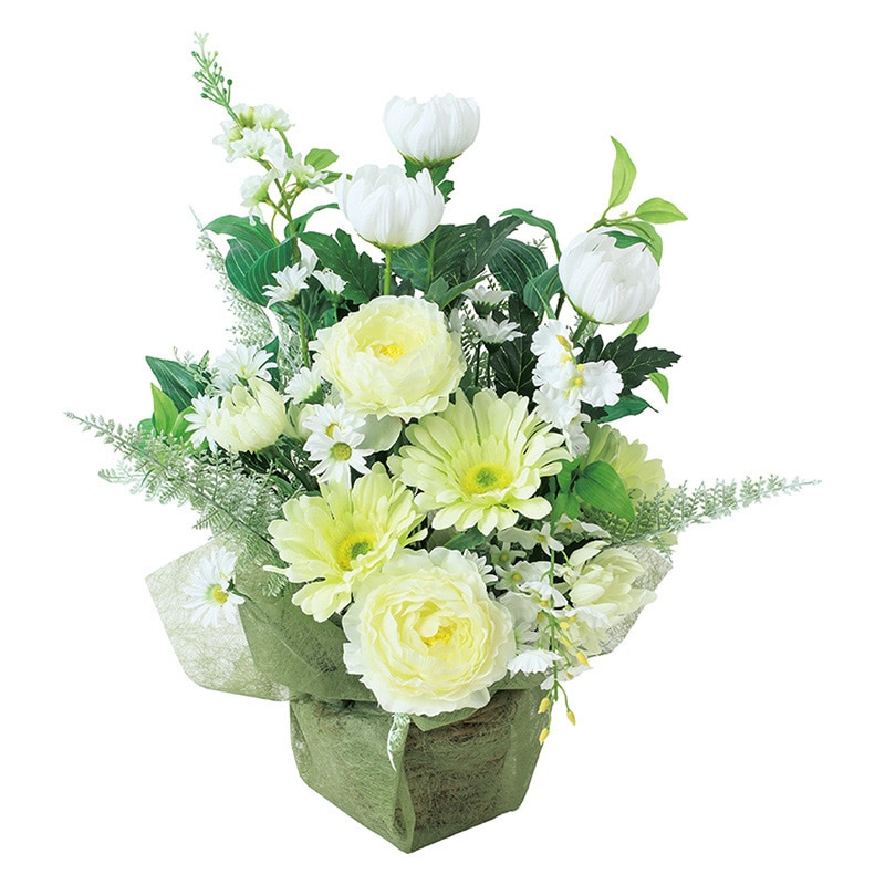 ポピー 造花　仏花アレンジ　ラナンキュラス  FPT-140 1個（ご注文単位1個）【直送品】