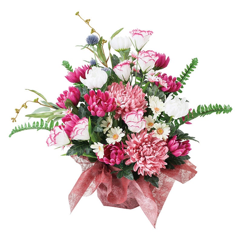 ポピー 造花　仏花アレンジ　トルコキキョウ  FPT-150 1個（ご注文単位1個）【直送品】