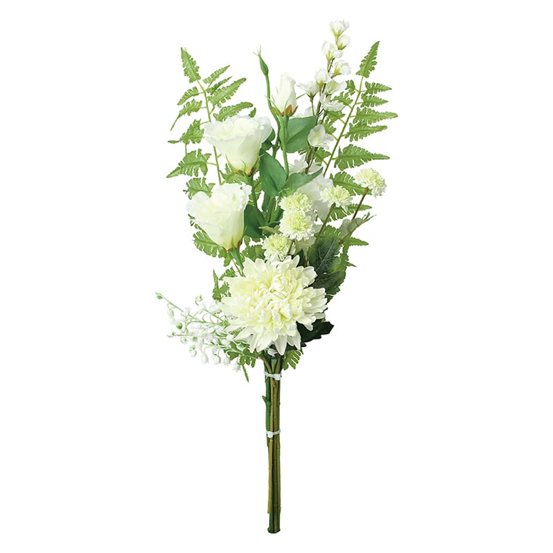 ポピー 造花　トルコキキョウ組花 ホワイト FP-1134 1束（ご注文単位8束）【直送品】