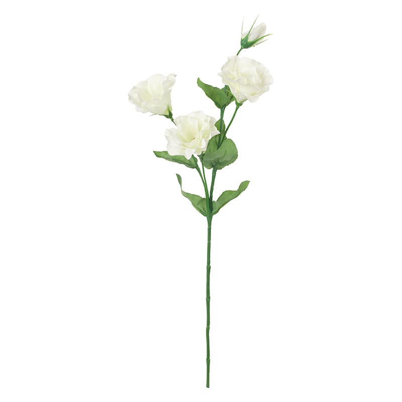 ポピー 造花　リシアンサス ホワイト FA-7354-W 1本（ご注文単位12本）【直送品】