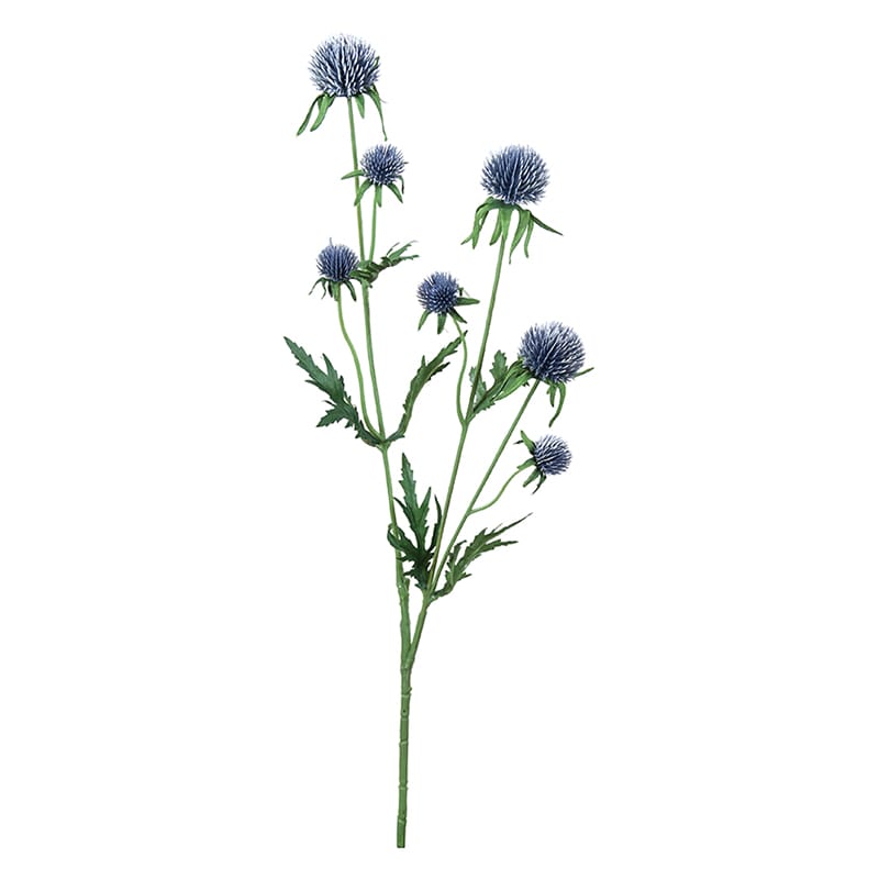 ポピー 造花　グローブシスルスプレー ブルー FF-3019-BLU 1本（ご注文単位24本）【直送品】