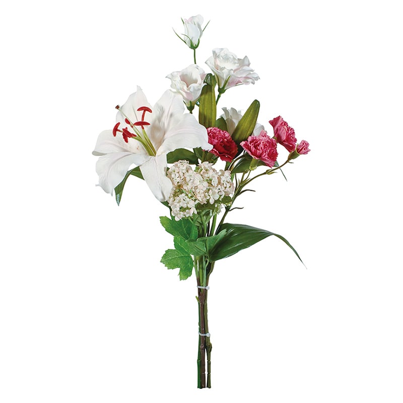 ポピー 造花　ペールカラーフラワー組花 M FP-0928-MIX 1束（ご注文単位8束）【直送品】