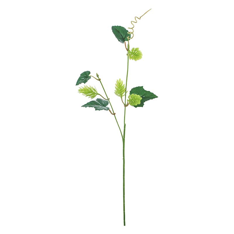 ポピー 造花 ホップスプレー グリーン FG-5206-GR 1本(ご注文単位24本)【直送品】