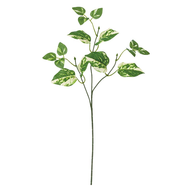 ポピー 造花 ポトススプレー グリーン FG-5207-GR 1本(ご注文単位24本)【直送品】