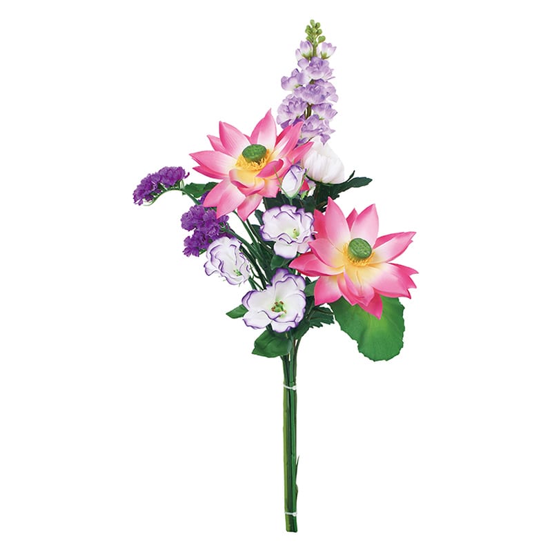 ポピー 造花　ロータス組花 M FP-0955-MIX 1束（ご注文単位8束）【直送品】