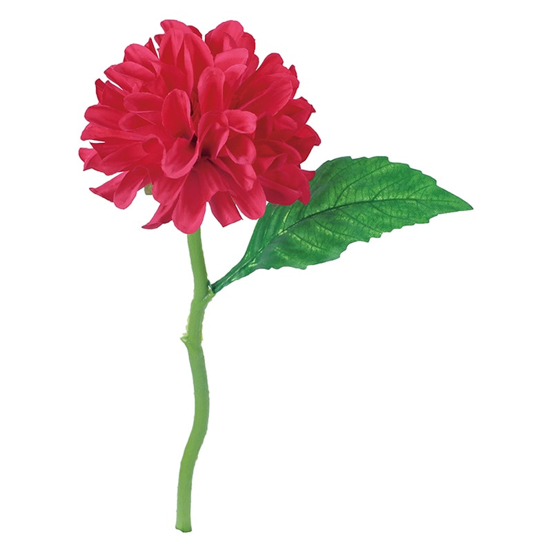 ポピー 造花 シングルダリア ビューティー FFH-0052-BTY 1本(ご注文単位24本)【直送品】