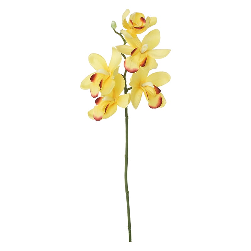 ポピー 造花　シンビジューム イエロー FFH-0055-Y 1本（ご注文単位24本）【直送品】