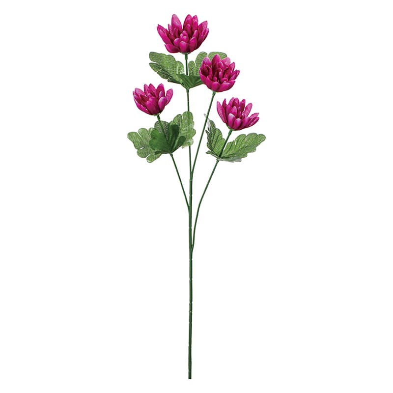 ポピー 造花　ミニマム×4 ラベンダー FF-3038-LAV 1本（ご注文単位24本）【直送品】